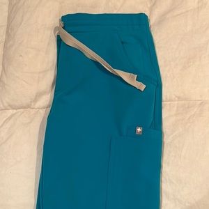 Figs teal yola scrub pants
